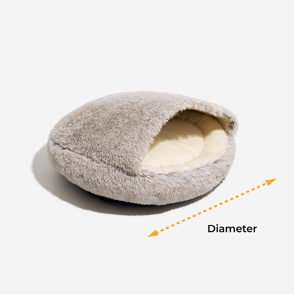 Pawtique PitaNest™ Semi-Enclosed Plush Pet Bed - Pawtique