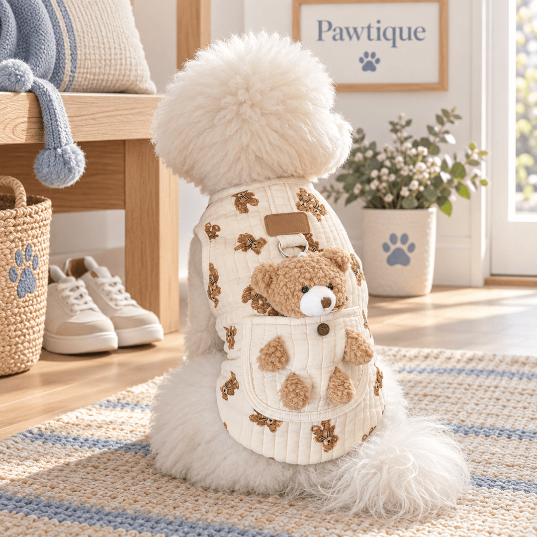 Pawtique PocketBear™ Quilted Dog Harness Vest - Pawtique