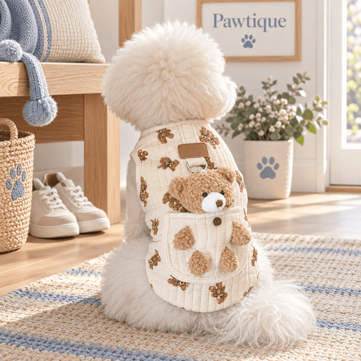 Pawtique PocketBear™ Quilted Dog Harness Vest - Pawtique