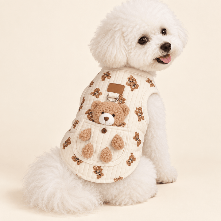 Pawtique PocketBear™ Quilted Dog Harness Vest - Pawtique