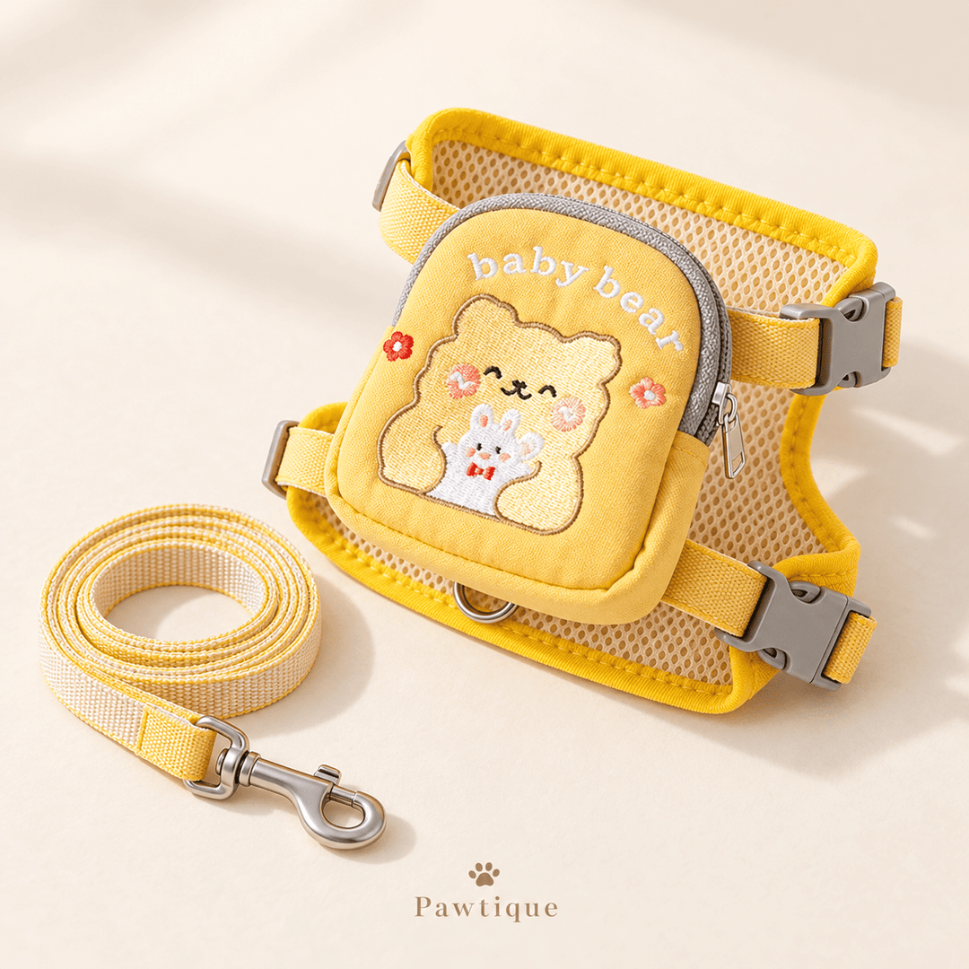 Pawtique PocketPals™ Mesh Cat Harness &amp; Leash Set - Pawtique