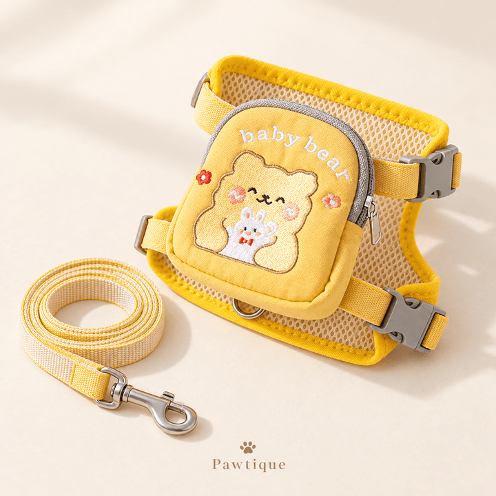 Pawtique PocketPals™ Mesh Cat Harness &amp; Leash Set - Pawtique