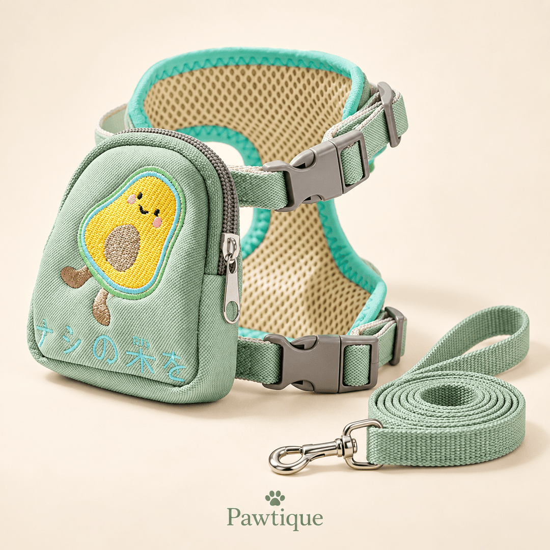 Pawtique PocketPals™ Mesh Cat Harness & Leash Set - Pawtique