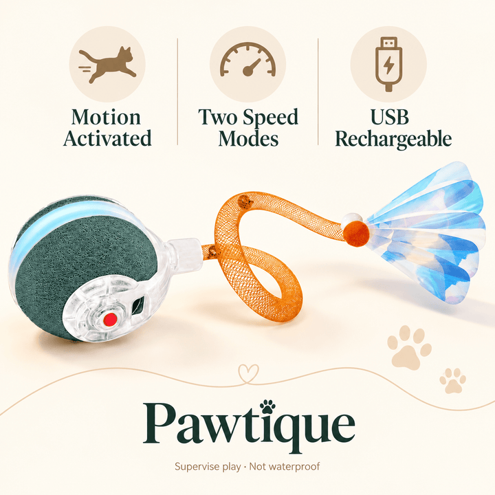 Pawtique PounceOrb™ Motion-Activated Cat Ball Toy - Pawtique