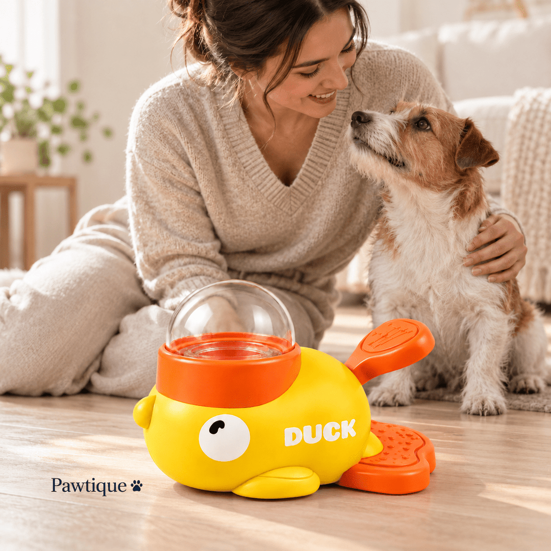Pawtique Quack &amp; Snack™ Puzzle Treat Dispenser - Pawtique
