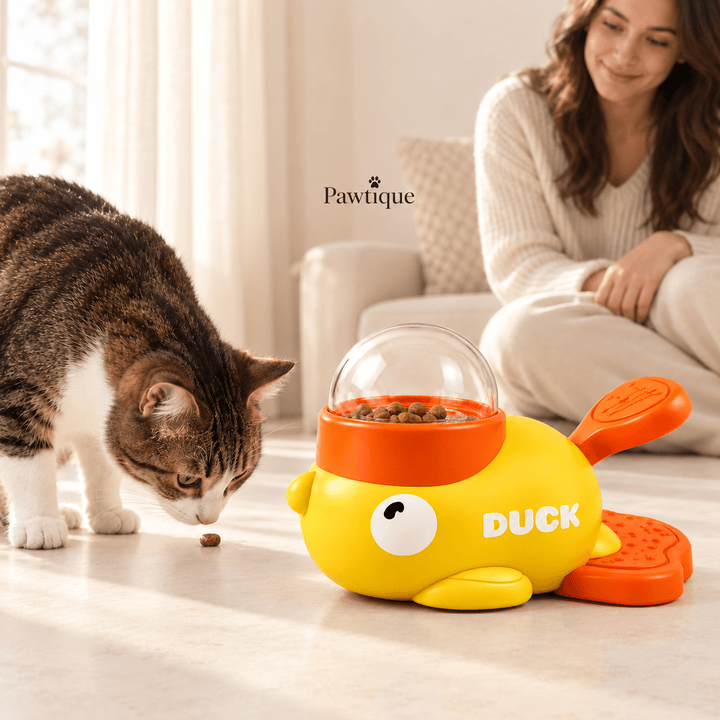 Pawtique Quack &amp; Snack™ Puzzle Treat Dispenser - Pawtique