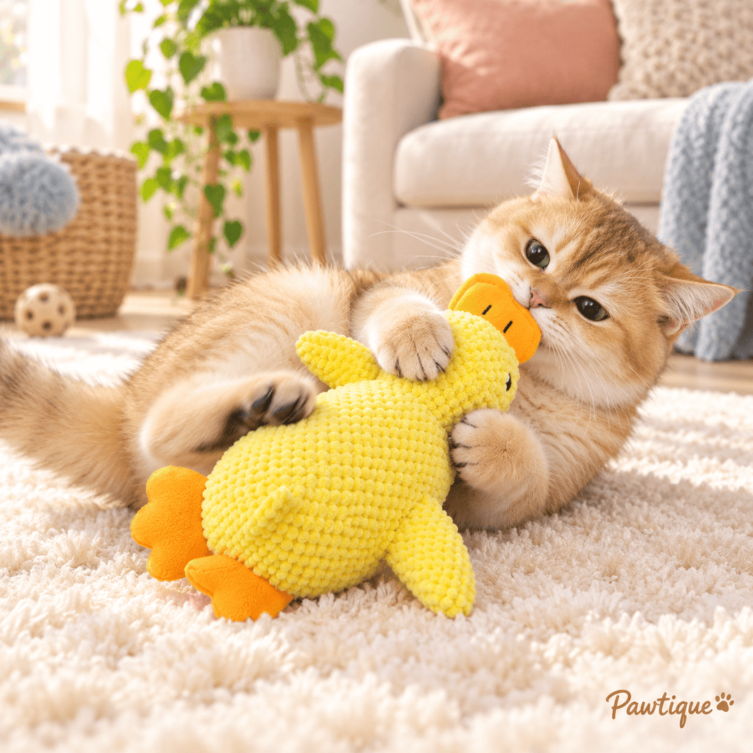 Pawtique QuackCrinkle™ Catnip Duck Cat Toy - Pawtique