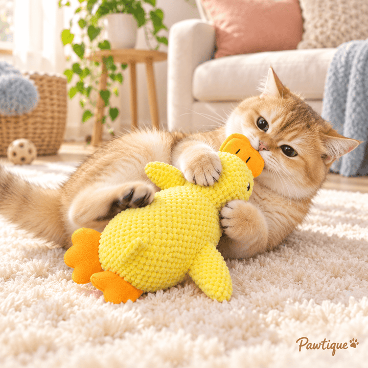 Pawtique QuackCrinkle™ Catnip Duck Cat Toy - Pawtique