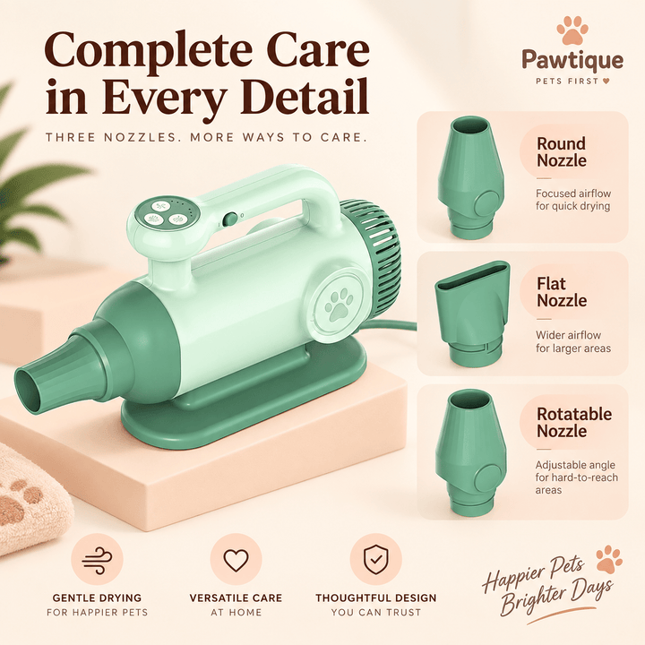 Pawtique QuietFlow™ 220V High-Velocity Pet Dryer - Pawtique