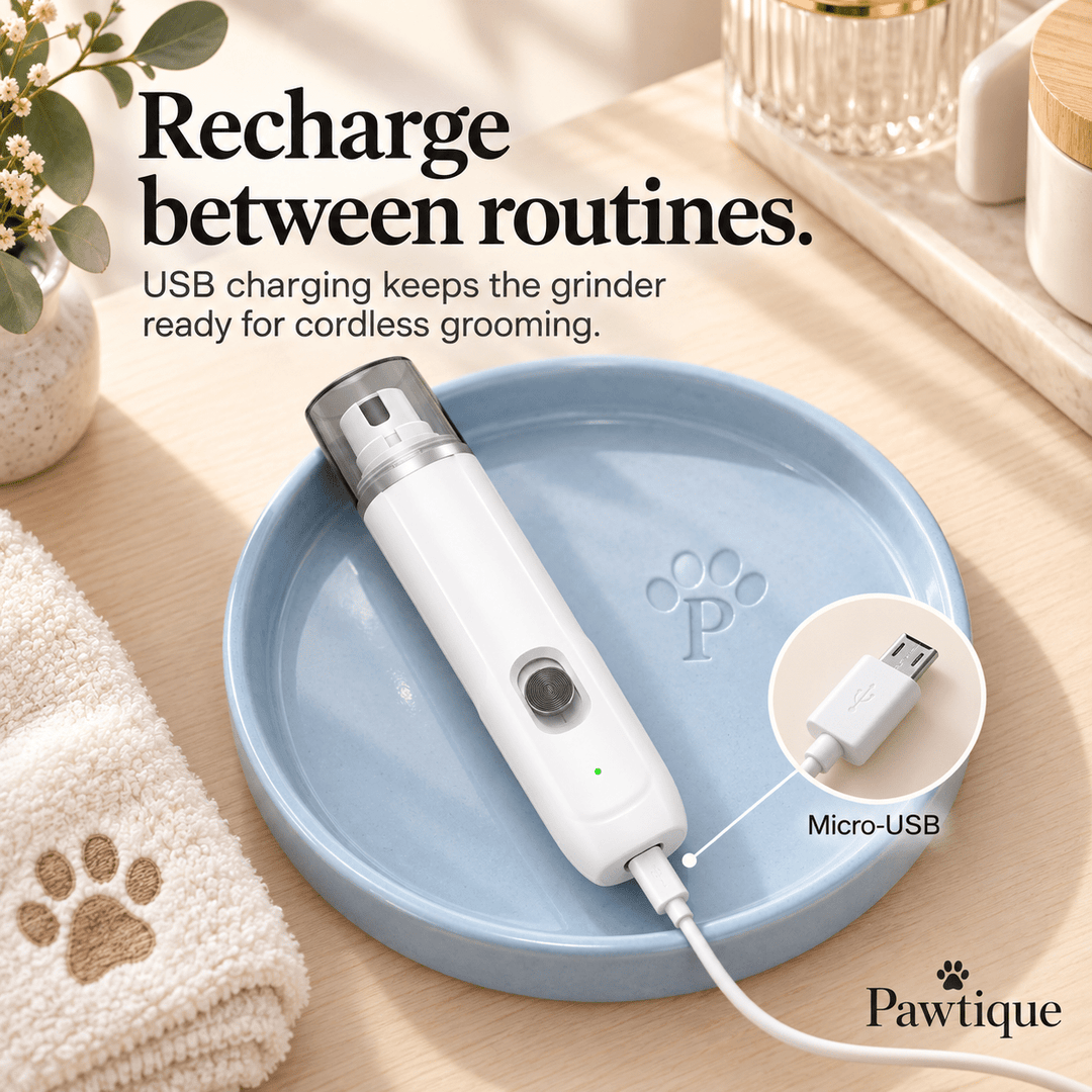 Pawtique QuietGlide™ Rechargeable Pet Nail Grinder - Pawtique