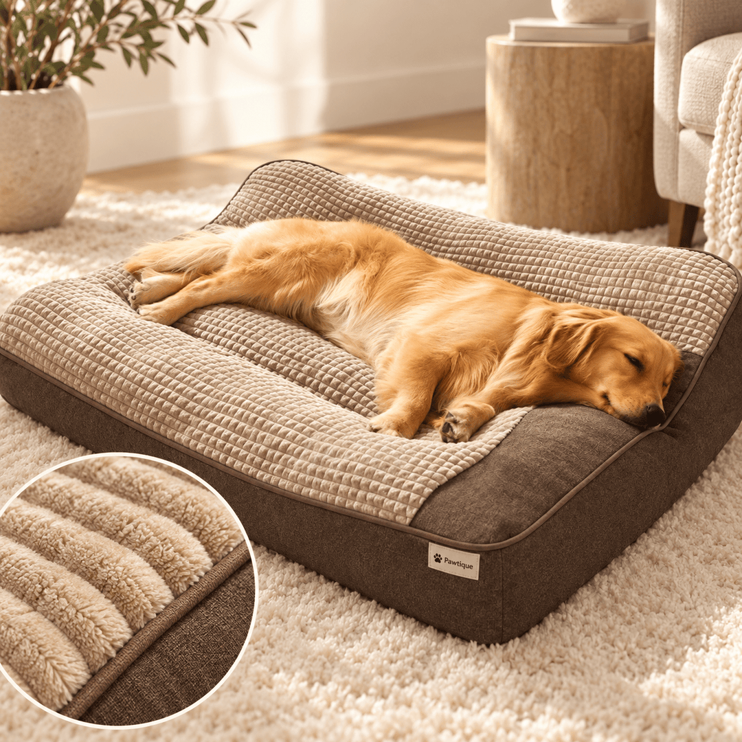 Pawtique RestNest™ Thick Bolster Dog Bed - Pawtique