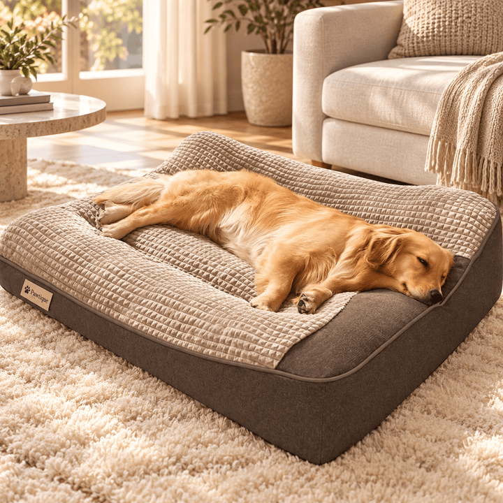 Pawtique RestNest™ Thick Bolster Dog Bed - Pawtique