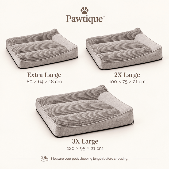 Pawtique RestNest™ Thick Bolster Dog Bed - Pawtique