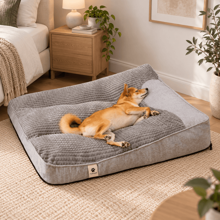Pawtique RestNest™ Thick Bolster Dog Bed - Pawtique