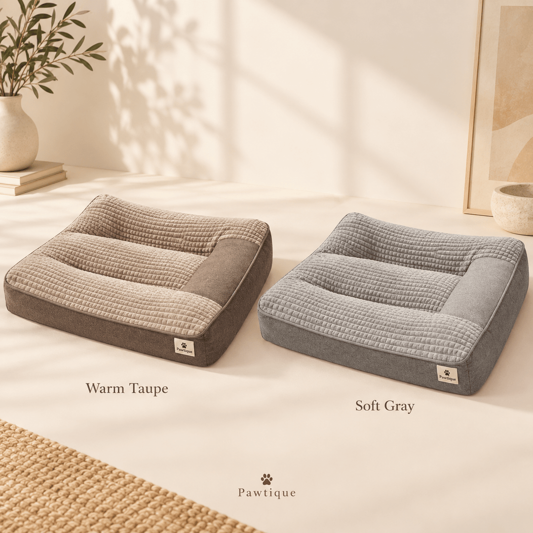 Pawtique RestNest™ Thick Bolster Dog Bed - Pawtique