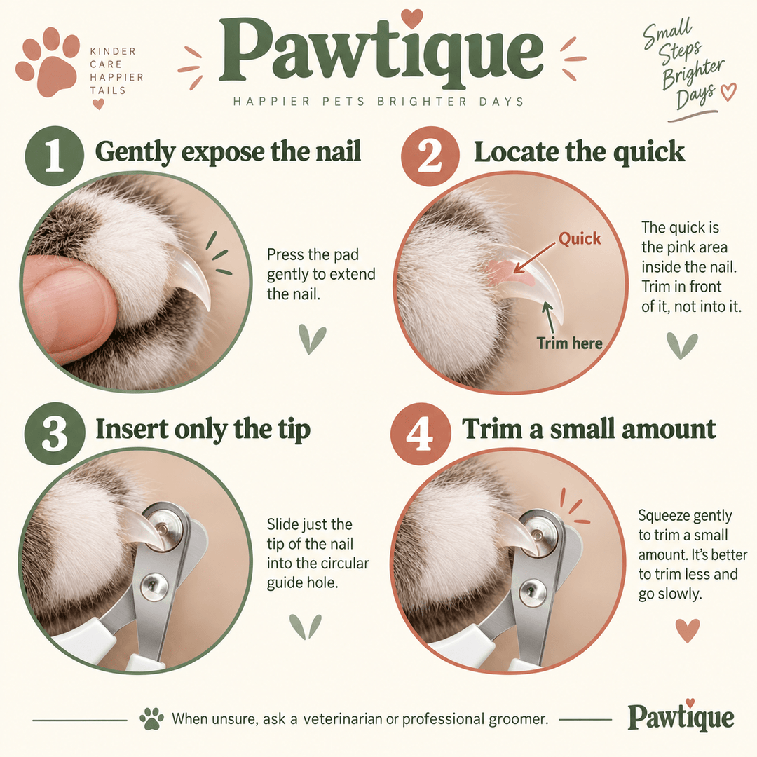 Pawtique SafeTip™ Circular-Guide Cat Nail Clipper - Pawtique