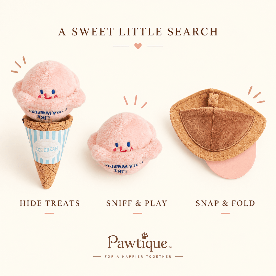 Pawtique Scoop &amp; Sniff™ Ice Cream Snuffle Dog Toy - Pawtique