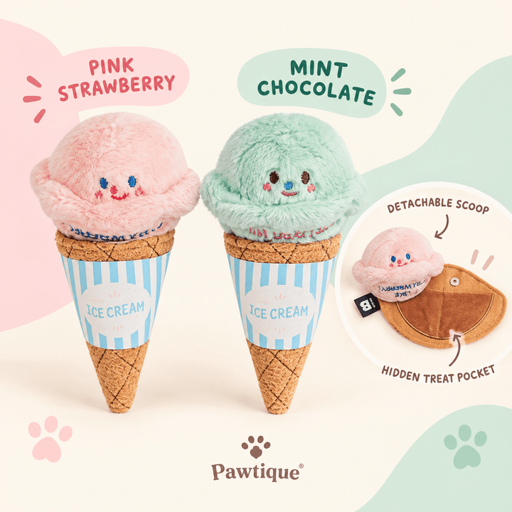 Pawtique Scoop &amp; Sniff™ Ice Cream Snuffle Dog Toy - Pawtique