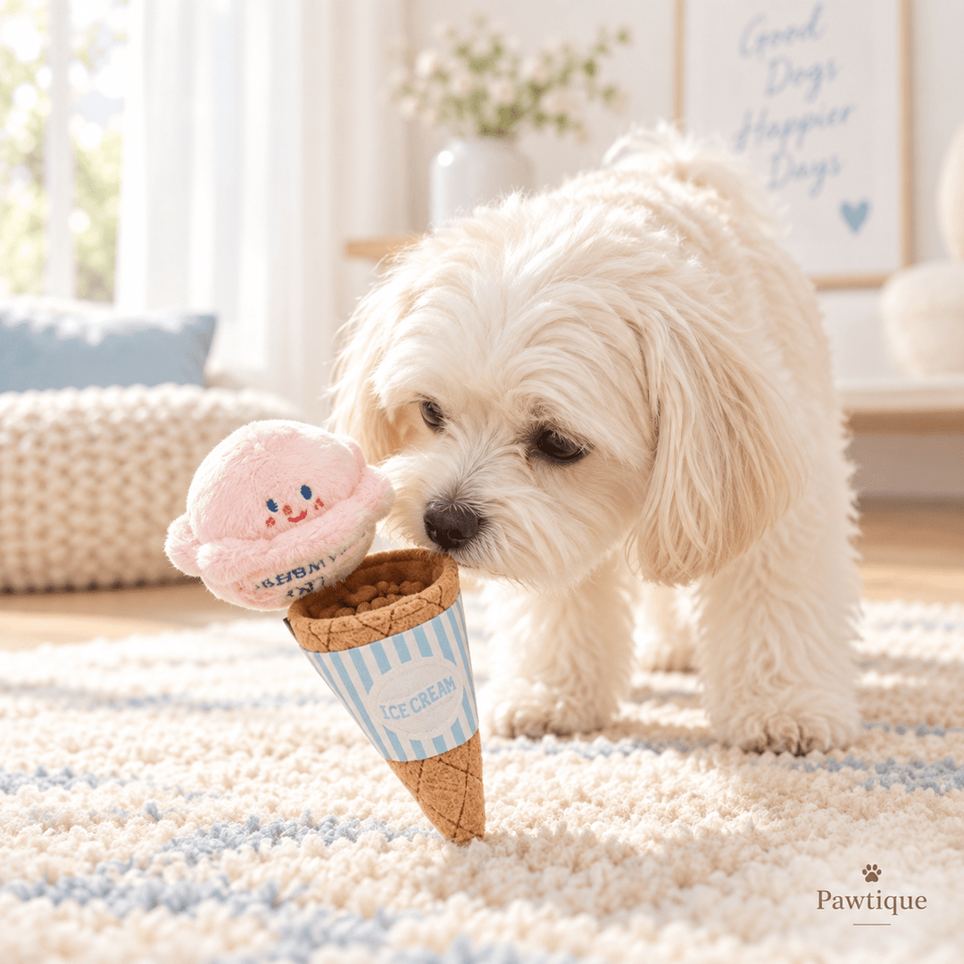 Pawtique Scoop &amp; Sniff™ Ice Cream Snuffle Dog Toy - Pawtique