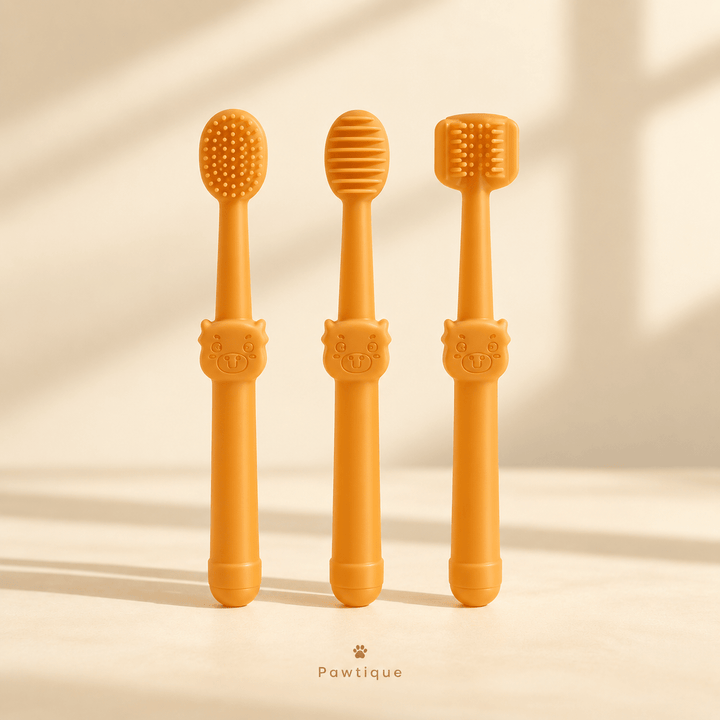 Pawtique SmileStart™ Silicone Pet Toothbrush Set - Pawtique