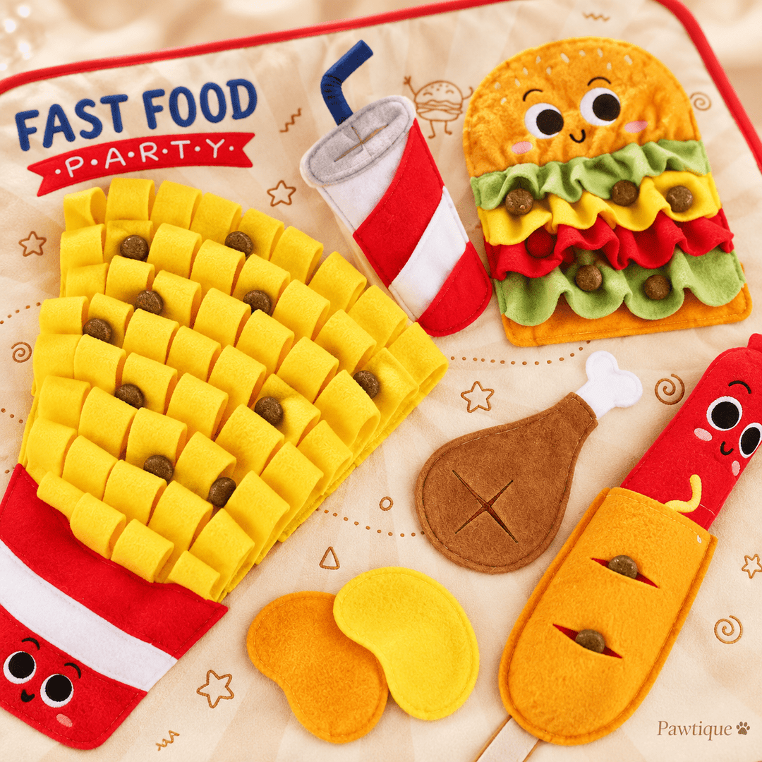 Pawtique SnackQuest™ Fast Food Dog Snuffle Mat - Pawtique