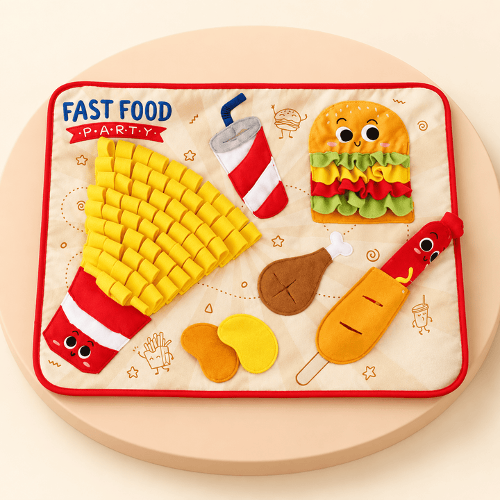 Pawtique SnackQuest™ Fast Food Dog Snuffle Mat - Pawtique