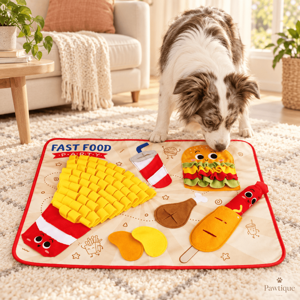 Pawtique SnackQuest™ Fast Food Dog Snuffle Mat - Pawtique