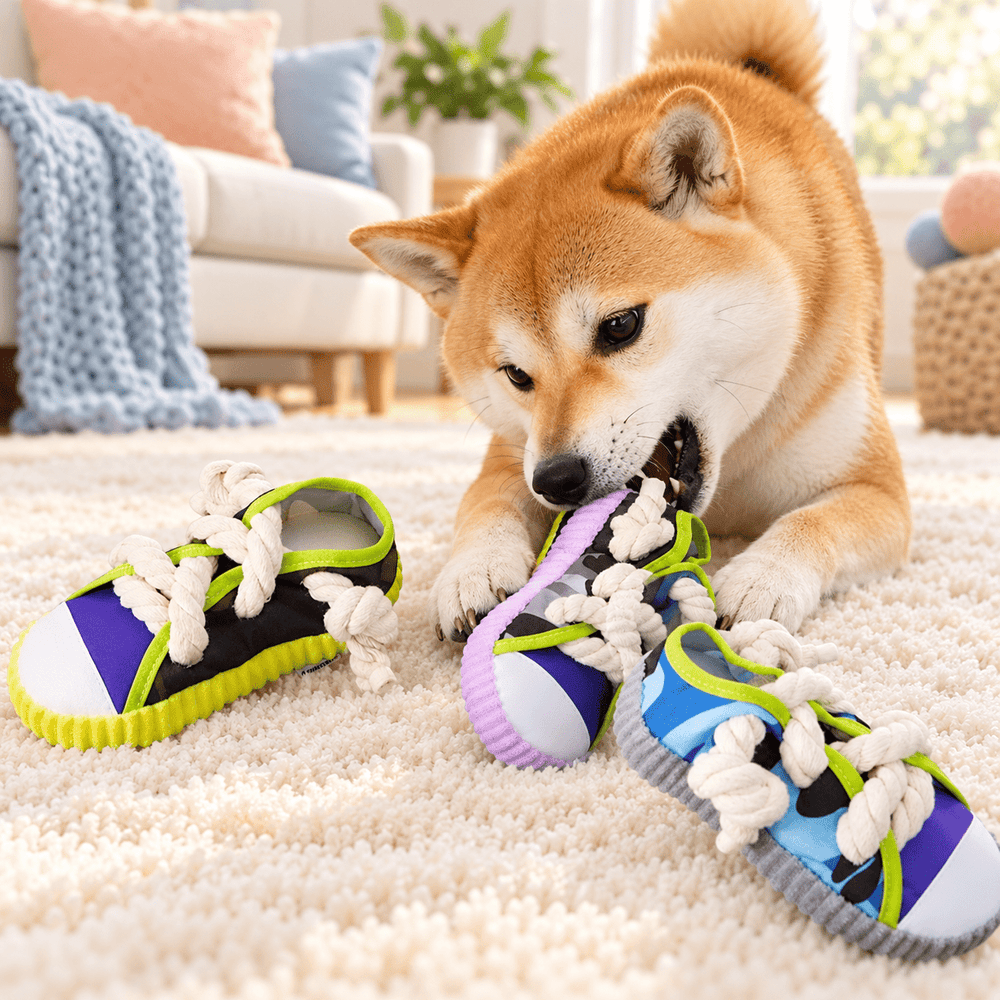 Pawtique SneakerSqueak™ Plush Dog Toy - Pawtique