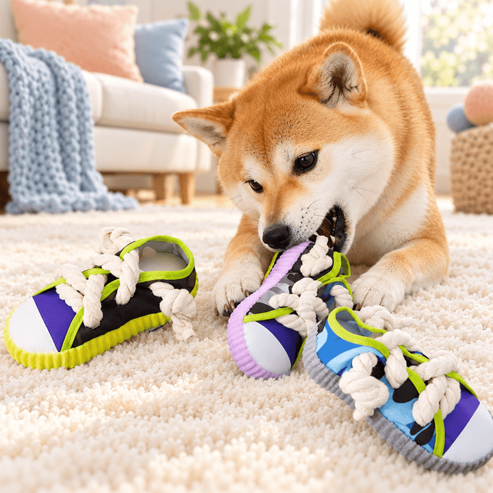 Pawtique SneakerSqueak™ Plush Dog Toy - Pawtique