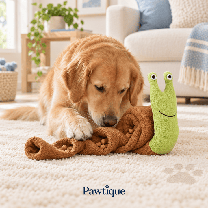 Pawtique Sniffari™ Snail Roll-Out Puzzle Dog Toy - Pawtique