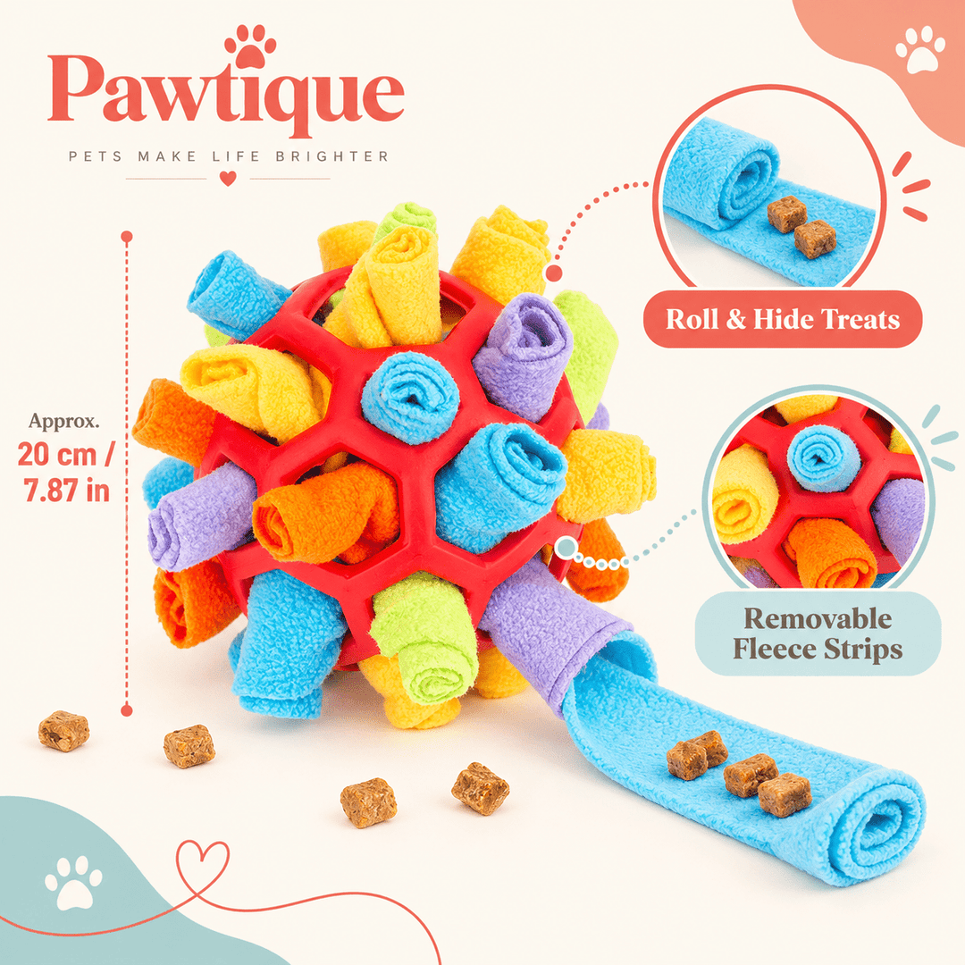 Pawtique SniffRoll™ Treat-Hiding Dog Snuffle Ball - Pawtique