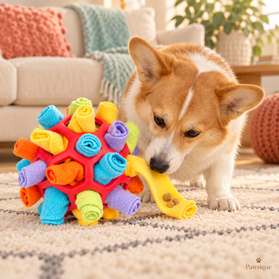 Pawtique SniffRoll™ Treat-Hiding Dog Snuffle Ball - Pawtique