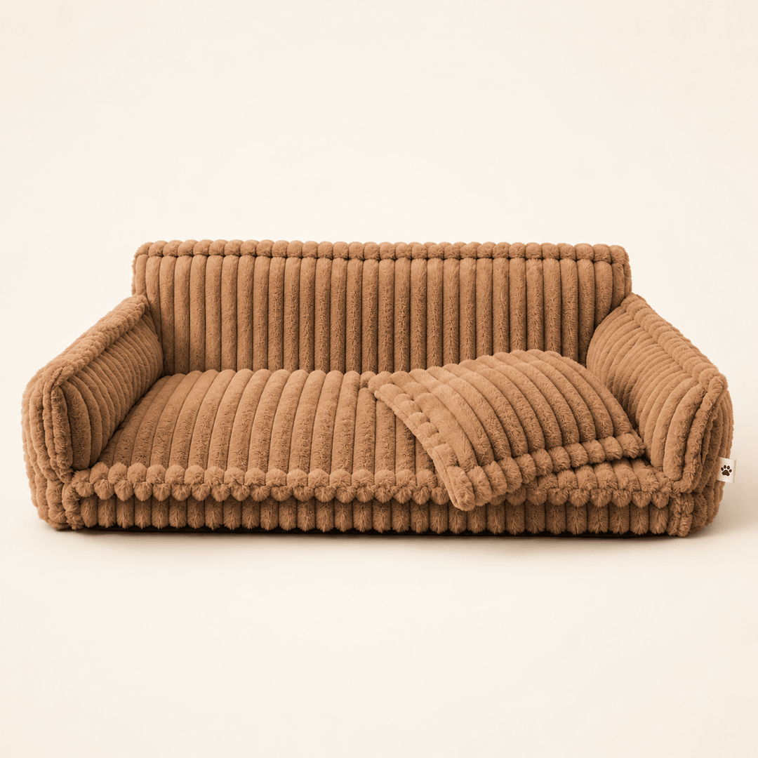 Pawtique SnoozyDream™ Orthopedic Ribbed Dog Sofa Bed - Pawtique