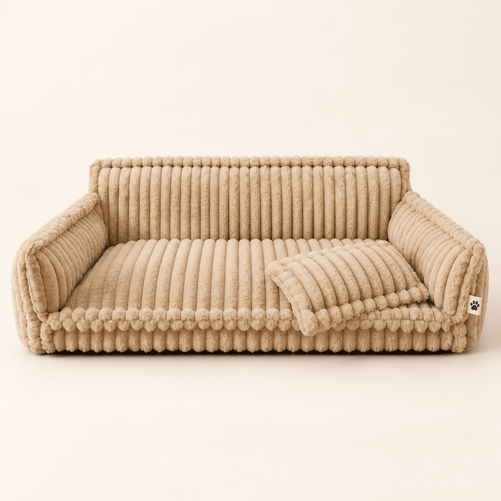 Pawtique SnoozyDream™ Orthopedic Ribbed Dog Sofa Bed - Pawtique
