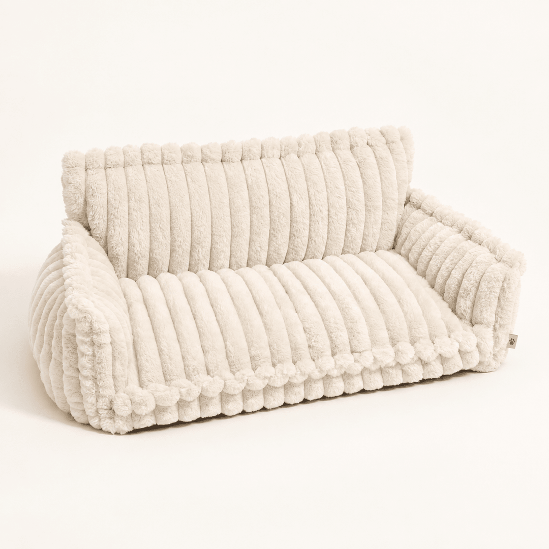 Pawtique SnoozyDream™ Ribbed Plush Bolster Dog Bed - Pawtique