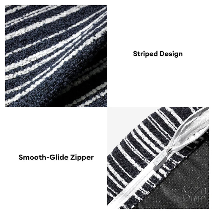 Pawtique SnugNest™ Striped Bolster Dog Sofa Bed - Pawtique