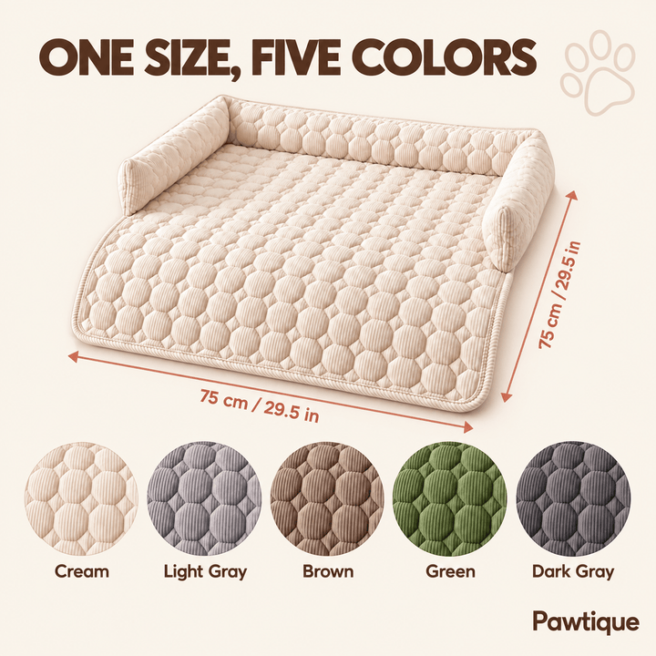 Pawtique SofaNest™ Quilted Bolster Pet Mat - Pawtique