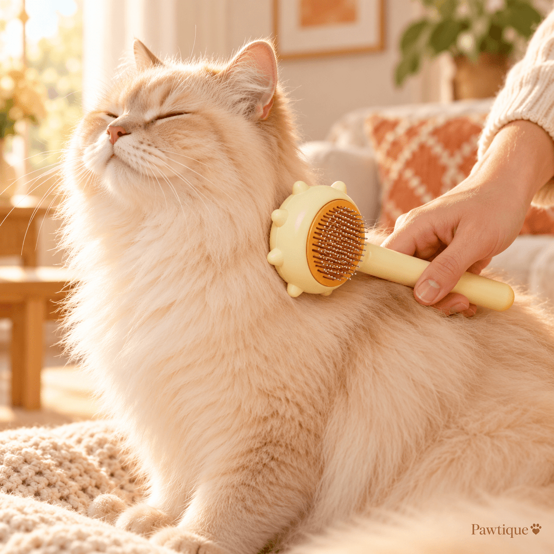 Pawtique SoftPin™ Self-Cleaning Slicker Brush - Pawtique