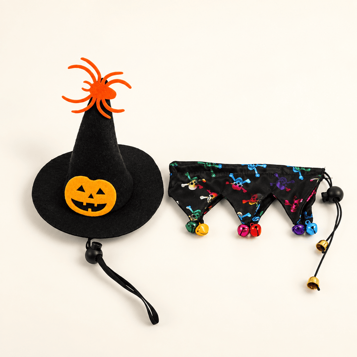 Pawtique SpookyCharm™ Halloween Pet Hats, Bibs &amp; Cape - Pawtique