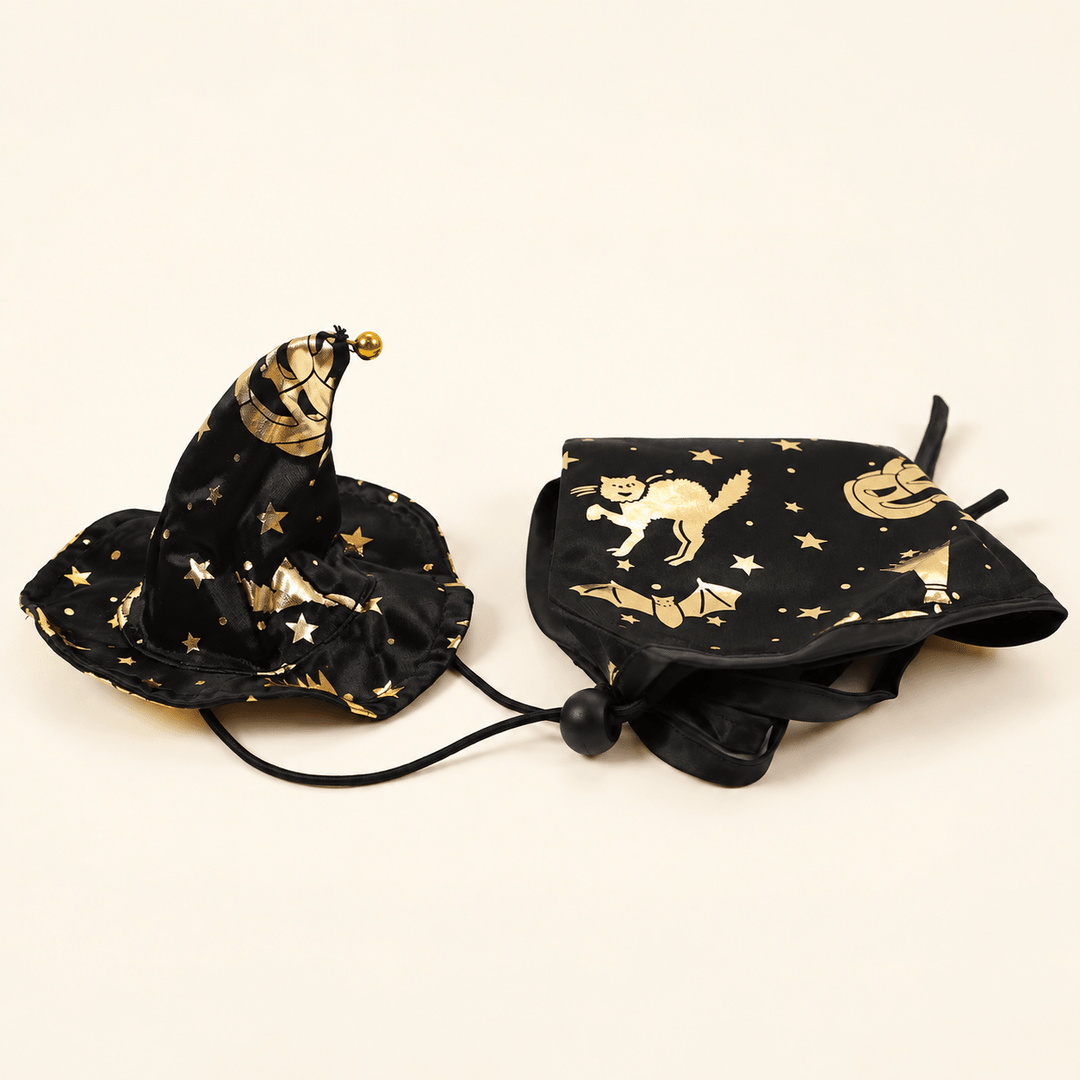 Pawtique SpookyCharm™ Halloween Pet Hats, Bibs &amp; Cape - Pawtique