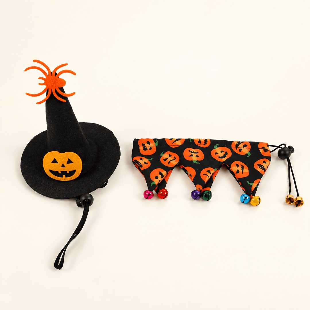 Pawtique SpookyCharm™ Halloween Pet Hats, Bibs &amp; Cape - Pawtique