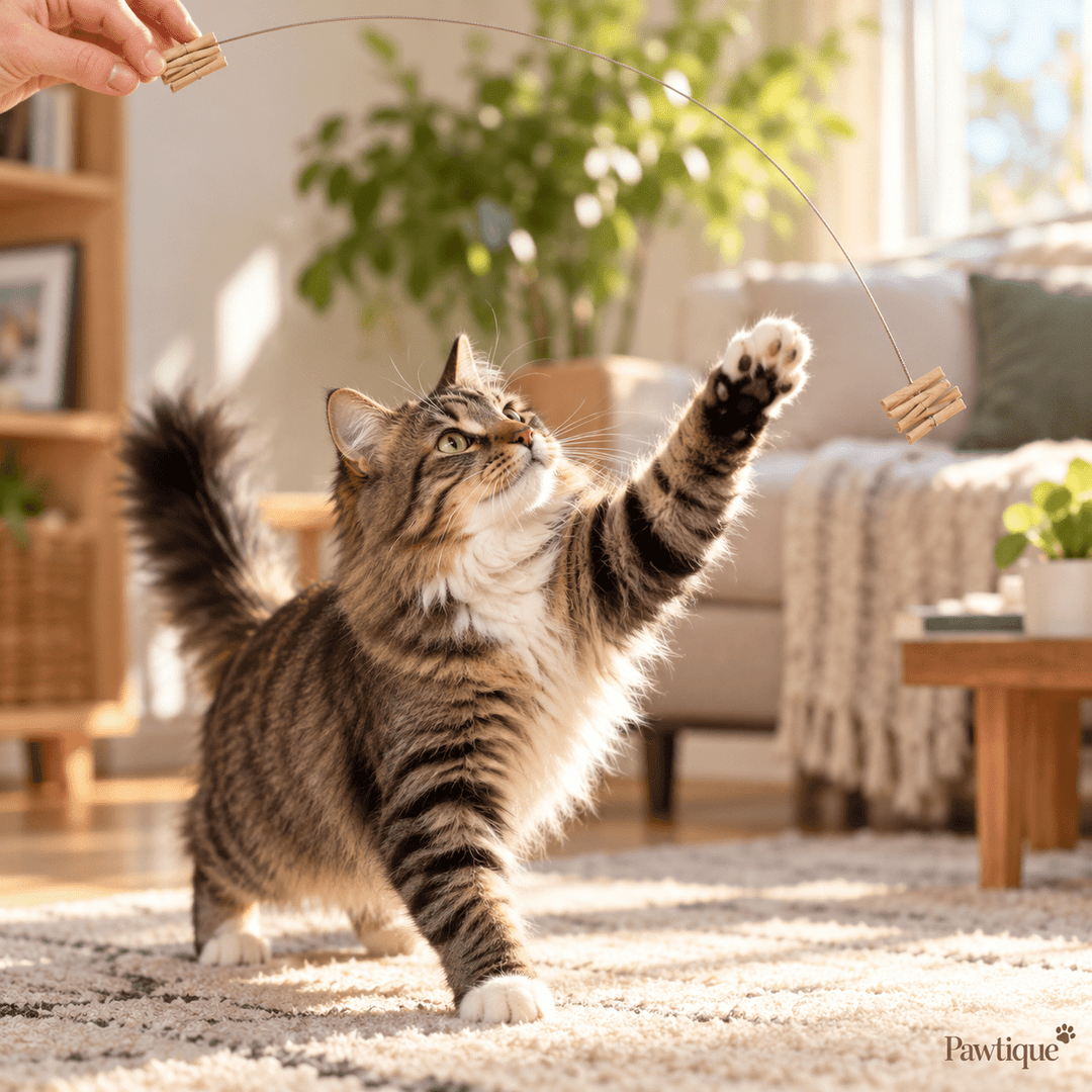 Pawtique Spring-Wire Interactive Cat Chase Toy - Pawtique