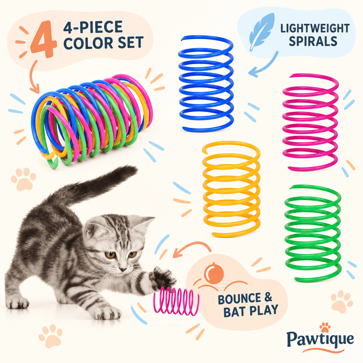 Pawtique SpringSprint™ 4-Pack Cat Toy - Pawtique