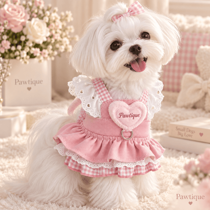 Pawtique Sweetheart™ Pink Skirt Pet Harness - Pawtique