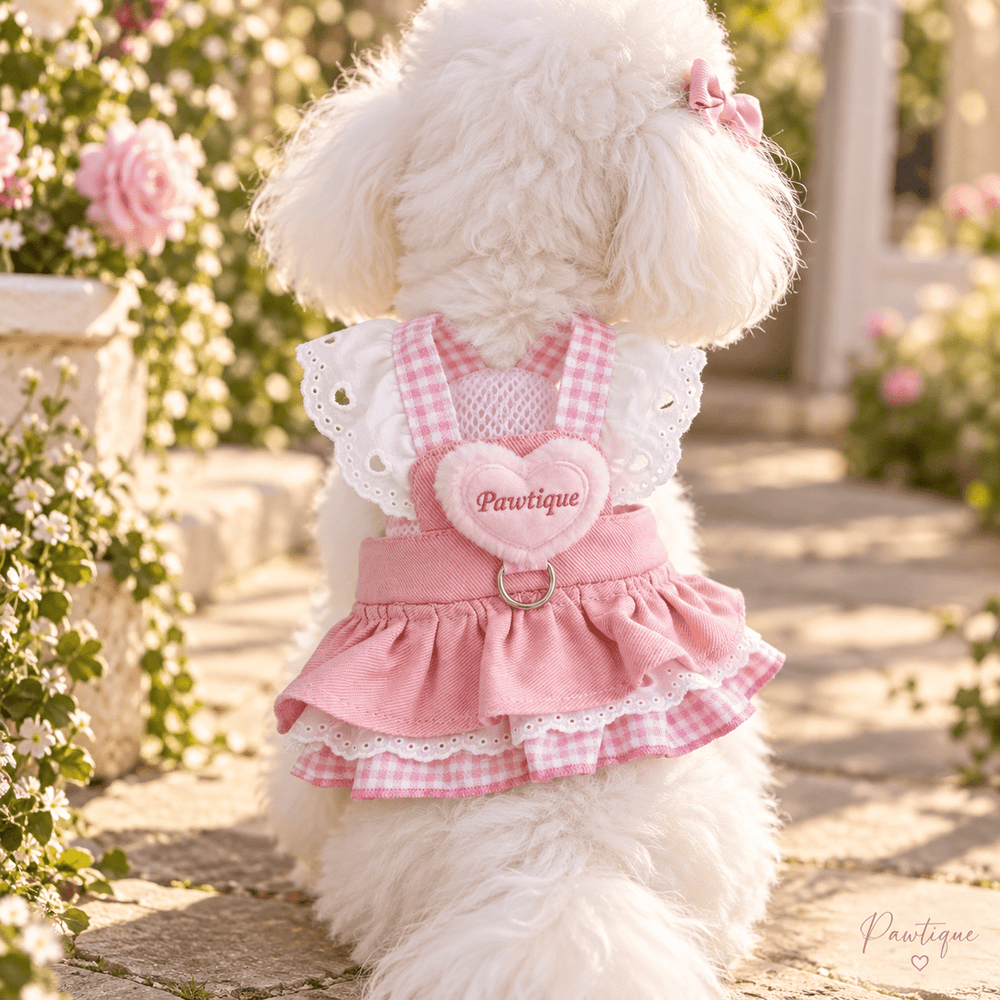 Pawtique Sweetheart™ Pink Skirt Pet Harness - Pawtique