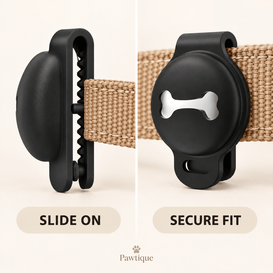 Pawtique TagNest™ Silicone AirTag Collar Holder - Pawtique