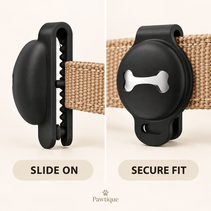 Pawtique TagNest™ Silicone AirTag Collar Holder - Pawtique