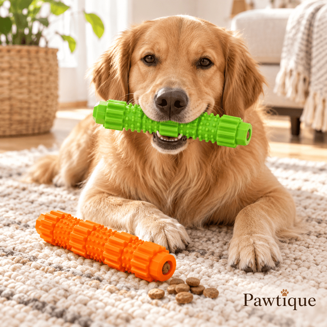 Pawtique TextureStick™ Treat-Fill TPR Dog Chew Toy - Pawtique