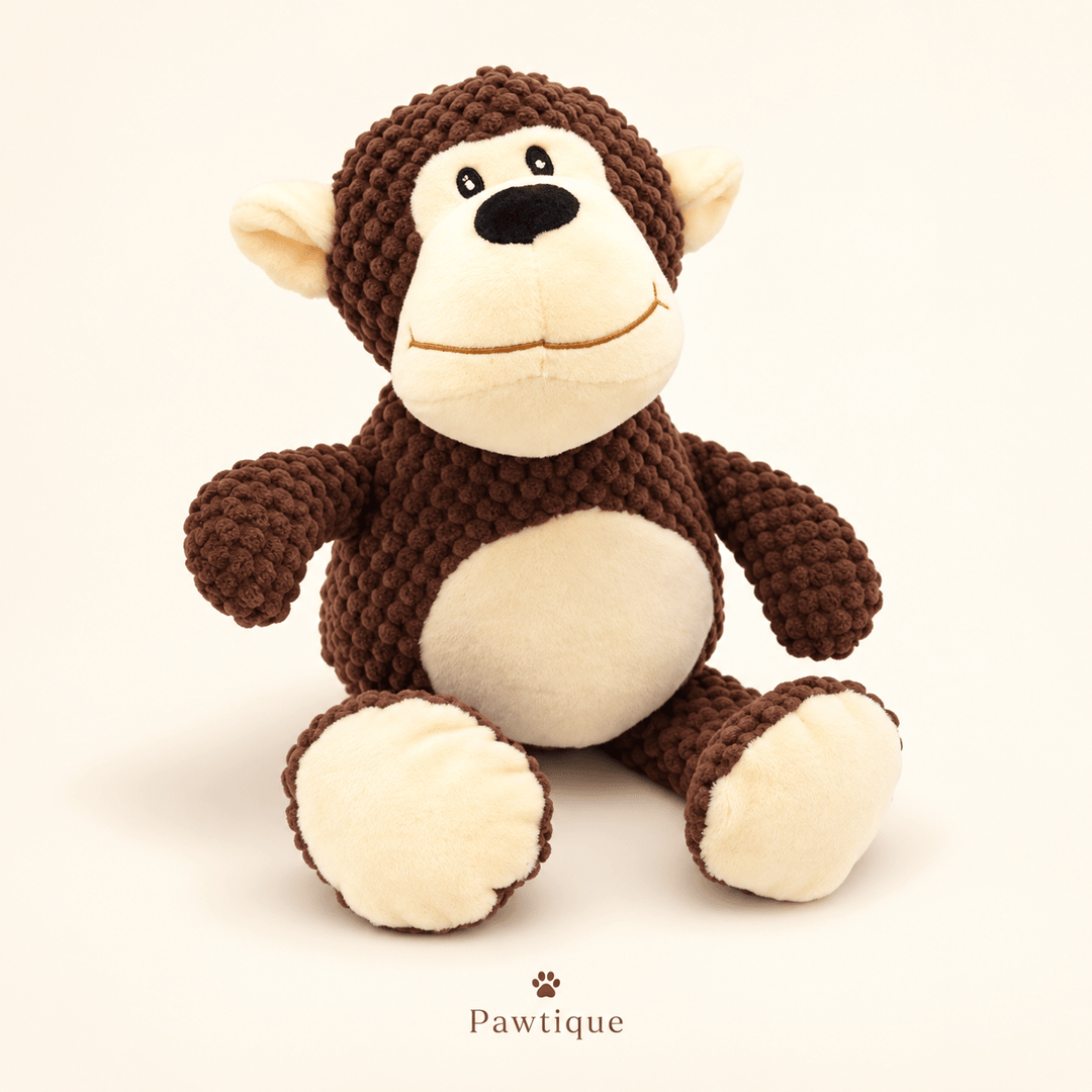 Pawtique TextureTails™ Animal Plush Dog Toy - Pawtique