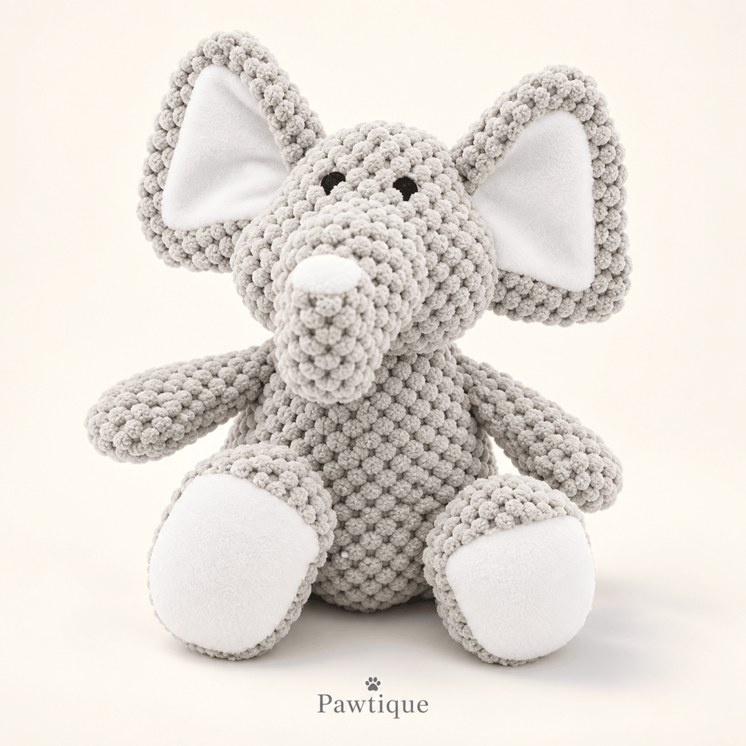 Pawtique TextureTails™ Animal Plush Dog Toy - Pawtique
